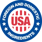 Foreign and domestic ingredients badge